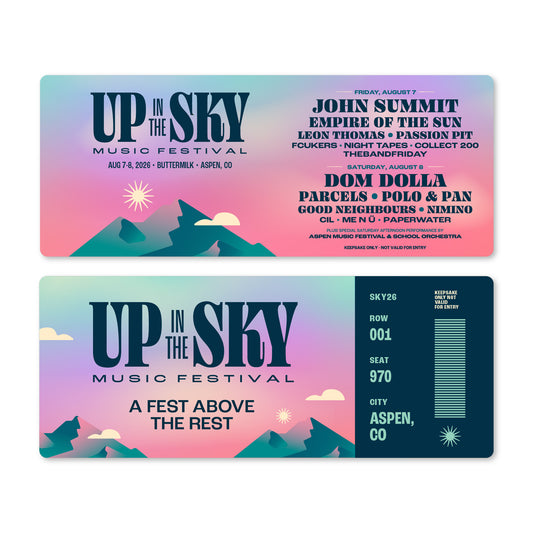 2026 Up in the Sky Souvenir Ticket